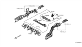 Diagram for 2013 Nissan Murano Rear Crossmember - 75650-1AA0A