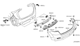 Diagram for Nissan Murano Bumper - 85022-1GR0H