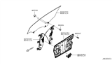 Diagram for 2014 Nissan Murano Window Regulator - 80720-1GR1A