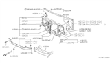 Diagram for 1995 Nissan Pathfinder Radiator Support - 62510-73P00