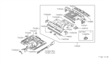 Diagram for 1994 Nissan Pathfinder Floor Pan - 74312-83P31