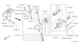 Diagram for 1994 Nissan Pathfinder Steering Gear Box - 49200-59G10