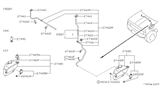 Diagram for 1995 Nissan Hardbody Pickup (D21U) Washer Reservoir - 28910-01G00