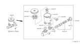 Diagram for 1988 Nissan Pathfinder Brake Master Cylinder - 46010-41G00