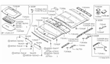 Diagram for 1995 Nissan Pathfinder Sun Visor - 96401-62G03