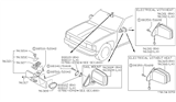 Diagram for 1993 Nissan Hardbody Pickup (D21) Mirror Cover - 96329-66A00