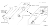 Diagram for Nissan Pathfinder Steering Shaft - 48080-93G16
