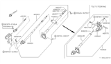 Diagram for Nissan Pathfinder Steering Column - 48805-92G75