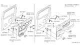 Diagram for 1995 Nissan Pathfinder Ashtray - 96502-W5700