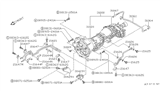 Diagram for 1990 Nissan Pathfinder Transmission Assembly - 31020-X8219