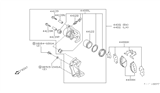 Diagram for 1987 Nissan Pathfinder Brake Caliper Repair Kit - 44120-32G25