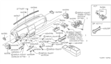 Diagram for Nissan Hardbody Pickup (D21) Ashtray - 68800-01G00