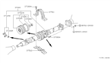 Diagram for 1990 Nissan Pathfinder Drive Shaft - 37000-09G10