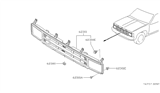 Diagram for 1993 Nissan Pathfinder Grille - 62310-88G00