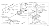 Diagram for 1994 Nissan Hardbody Pickup (D21) Automatic Transmission Shifter - 34901-61G00