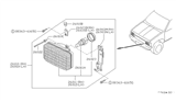 Diagram for 1992 Nissan Pathfinder Headlight Bulb - 26296-Q5200