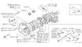 Diagram for 1987 Nissan Pathfinder Transmission Assembly - 32010-35G62