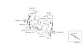 Diagram for 1988 Nissan Pathfinder Seat Belt - 86842-12G60