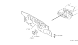 Diagram for 1988 Nissan Pathfinder Dash Panels - 67300-05G30