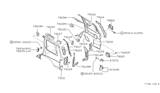 Diagram for 1995 Nissan Pathfinder Fender - 78112-99G32