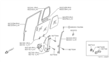 Diagram for 1994 Nissan Pathfinder Window Regulator - 82721-83G16