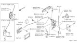 Diagram for 1992 Nissan Pathfinder Door Latch Assembly - 80551-83G10