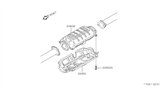 Diagram for 1990 Nissan Pathfinder Catalytic Converter - 20802-12G27