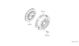 Diagram for 1991 Nissan Hardbody Pickup (D21) Clutch Disc - 30100-88G00