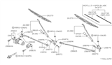 Diagram for 2003 Nissan Xterra Wiper Pivot - 28842-S3801