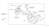 Diagram for 1988 Nissan Pathfinder Brake Backing Plate - 44000-32G10