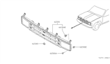 Diagram for 1993 Nissan Pathfinder Grille - 62310-60G00