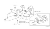 Diagram for 1993 Nissan Pathfinder Steering Column Cover - 48474-77P12