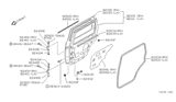 Diagram for 1991 Nissan Pathfinder Door Check - 82430-20G00