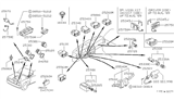 Diagram for Nissan Hardbody Pickup (D21) Dimmer Switch - 25540-75P08