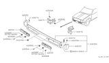 Diagram for 1992 Nissan Pathfinder Bumper - 62014-57G25