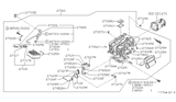 Diagram for 1997 Nissan Hardbody Pickup (D21U) Air Duct - 27125-86G00