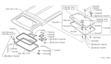 Diagram for 1993 Nissan Pathfinder Weather Strip - 73873-15F05