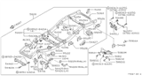 Diagram for 1995 Nissan Pathfinder Engine Mount - 50321-41G10