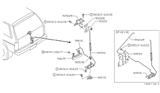 Diagram for 1990 Nissan Pathfinder Door Lock Actuator - 90500-41G10