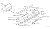 Diagram for 1987 Nissan Pathfinder Bumper - 85025-41G00