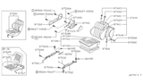 Diagram for 1988 Nissan Pathfinder Seat Heater - 87685-07G60