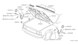 Diagram for 1987 Nissan Pathfinder Grille - 65860-01G15