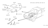 Diagram for 1987 Nissan Pathfinder Oxygen Sensor - 22690-12G02