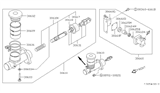 Diagram for 1993 Nissan Pathfinder Clutch Master Cylinder - 30610-01G11