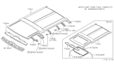 Diagram for Nissan Pathfinder Hood Hinge - 73230-41G30