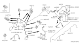 Diagram for 1995 Nissan Pathfinder Brake Line - 46211-01A41