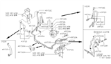 Diagram for 1991 Nissan Pathfinder Power Steering Hose - 49721-42G10