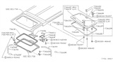 Diagram for 2000 Nissan Frontier Sunroof - 73610-0S100