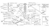 Diagram for 1993 Nissan Pathfinder Coil Spring Insulator - 55034-41G01