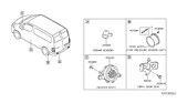 Diagram for 2018 Nissan NV Parking Assist Distance Sensor - 25994-9SA0B